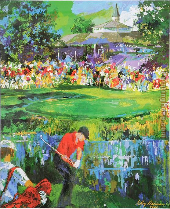 18th at Valhalla painting - Leroy Neiman 18th at Valhalla art painting